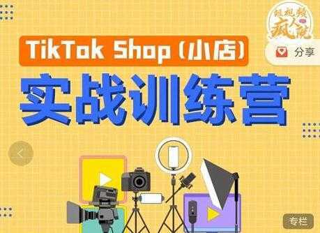 疯人院《TIKTOK SHOP小店实战训练营》海外小店带货，从0到1掌握TK小店运营-课程网